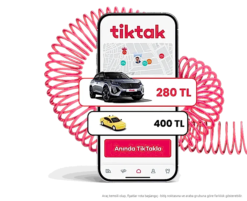 <span>Araç Kirala,</span> Taksiden %50 Ucuza Git!